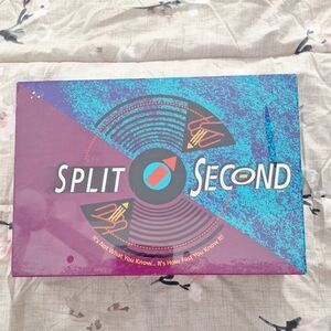 New Sealed Vtg SPLIT SECOND Board Game by Parker Bros. 1992
